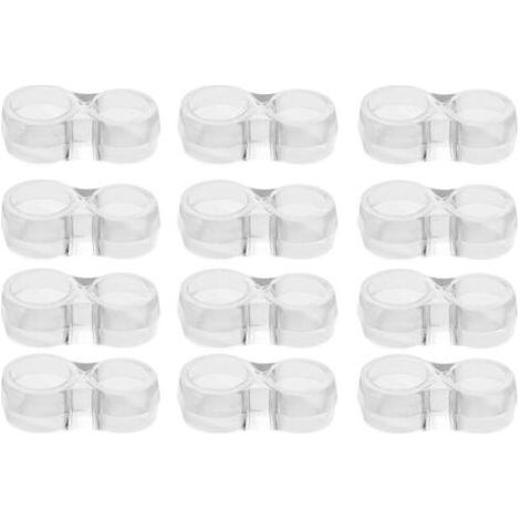 Protection poignee porte - lot de 12 protège poignée porte double transparents et protege mur pour poignée de fenêtre pour protéger contre les marques (1/4)