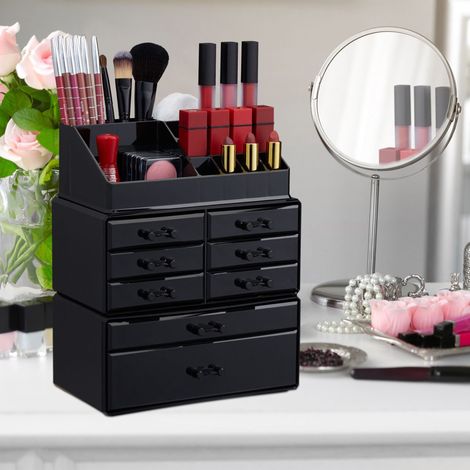Mueble de maquillaje con ocho cajones