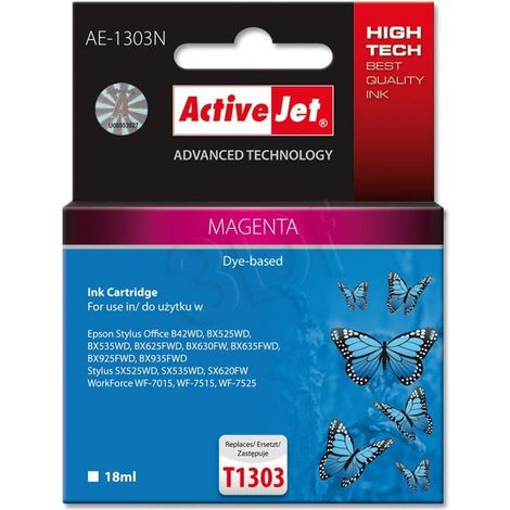 Tinta Activejet AE-1303N Supreme - Repuesto Epson T1303, 18 ml, Rojo