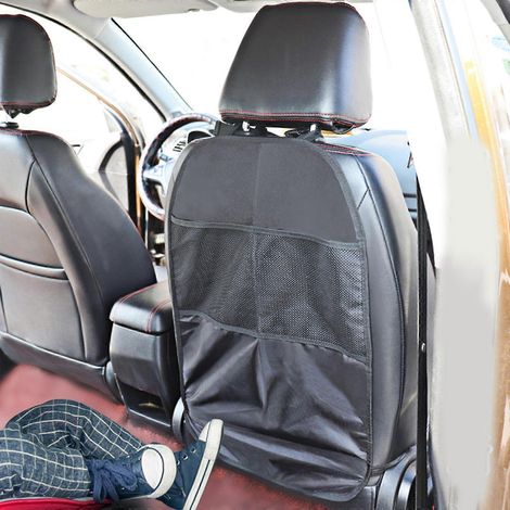 Tapis anti-coups de pied avec rangements, housses de protection universelles imperméables pour sièges arrière de voiture (1/4)
