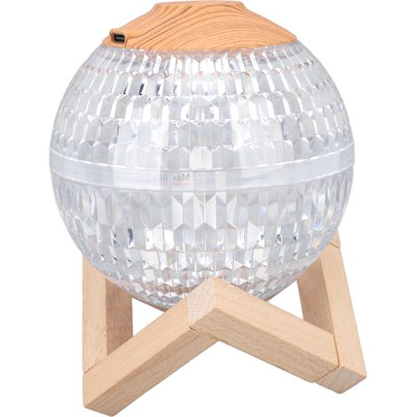 Petit humidificateur veilleuse boule cristal 2.2W 350ml LED RVB alimenté USB silencieux nomade pour la maison (1/5)