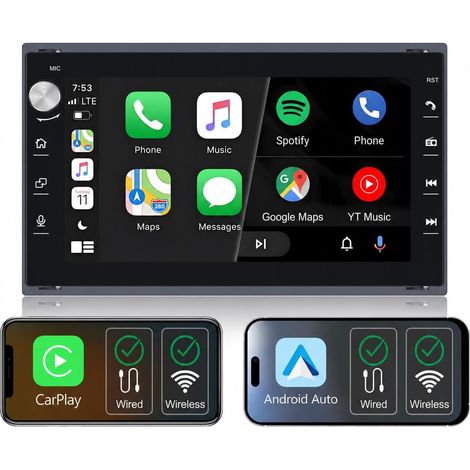 Autoradio pour Polo 3 Polo 4 Bora 3 Bora 4 Passat b5 Golf 4 Transporter T4 Transporter T5,avec Système Linux (1/5)