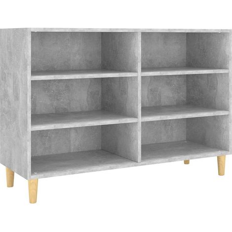 Credenza buffet cassettiera mobile contenitore organizer cucina soggiorno soggiorno 103,5 x 35 x 70 cm derivati del legno grigio 020031838