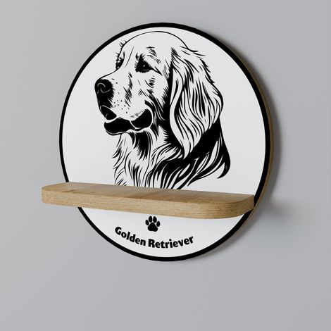 GOLDEN RETRIEVER Estante redondo (1/5)