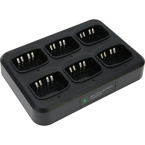 Chargeur rapide pour talkie-walkie 6 voies compatible avec GP328, GP338, GP340, PTX760, PTX700 et MTX900 (500 mA) (1/5)