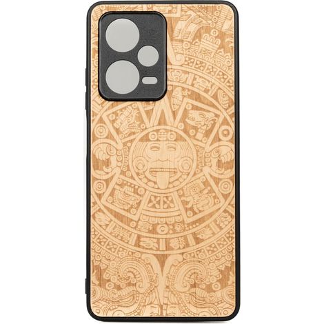 Bewood Redmi Note 12 Pro 5G Holzhülle AZTEC CALENDAR ANIEGRE (1/2)