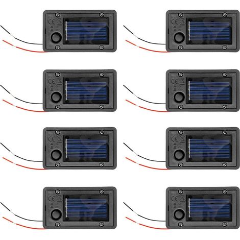 Lot de 8 Boîtes à Piles, Pièces de Rechange pour Lanterne Solaire pour Lanternes Suspendues Extérieures (1/5)