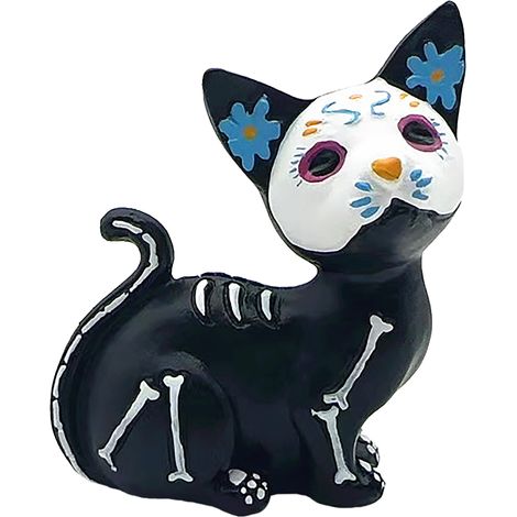 Gatito de decoración de Halloween (kit de manualidades) – Gato Ángel Fantasma – Incluye embalaje de cartón con algodón perlado. Precio