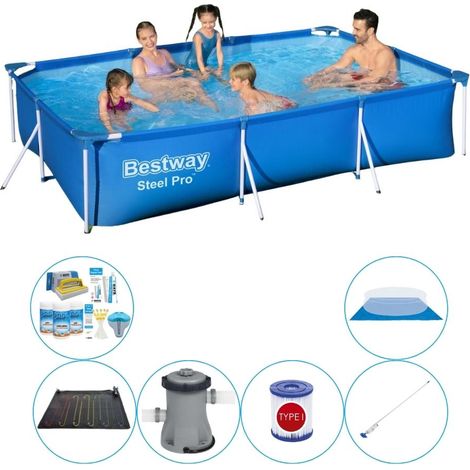 Bestway Bestway Steel Pro Rectangulaire - 300x201x66 cm - 7-pièces S22086