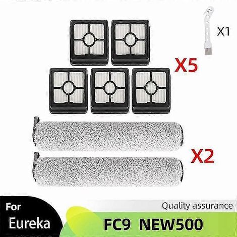 Pour Midea Eureka FC9 FC9-Flash X8 Pièces détachées pour maison connectée : brosse rotative HEPA, accessoires pour robot aspirateur et balais de tapis (lot de 3) (1/5)