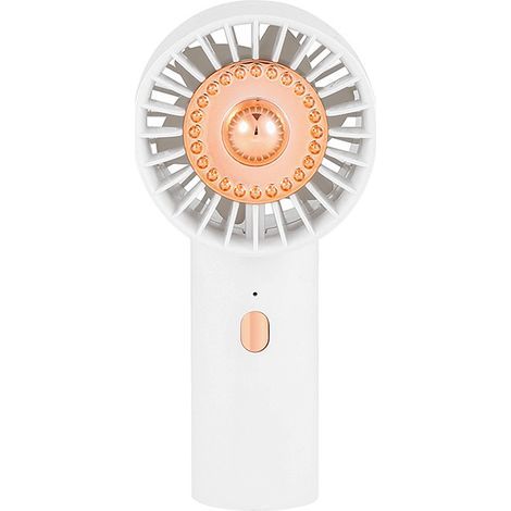 Ultra Lightweight Portable Fan, Mini Handheld Fan 3 Speeds Strong Wind Quiet, USB Rechargeable Pocket Fan Fast Charging, Small Fan for Travel Office Home, White (1/5)