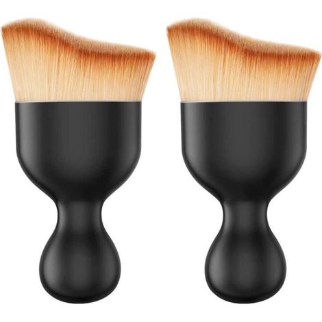 2 pièces de brosse douce de nettoyage d'intérieur de voiture, brosse de nettoyage multifonction à poils souples, brosse de nettoyage (1/4)