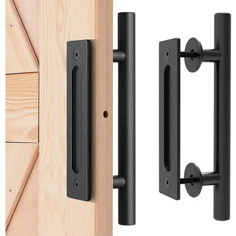 30 cm Tirador de Puerta de Granero, Tirador de Puerta Corredera, Tirador para Garaje, Tirador de Tracción para Puertas, Tirador de Puerta Corredera (1/4)