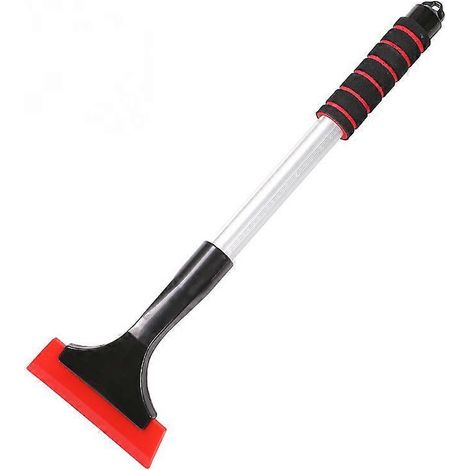Grattoir à glace pour voitures, grattoir à neige de 38 cm avec poignée antidérapante, grattoirs à neige et à glace allongés pour pare-brise de voiture et fenêtre de maison (rouge) (1/4)