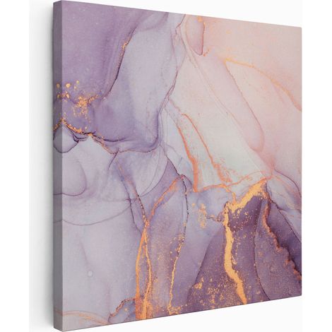 Tableau toile Carré - Effet marbré - 20x20 cm (1/2)
