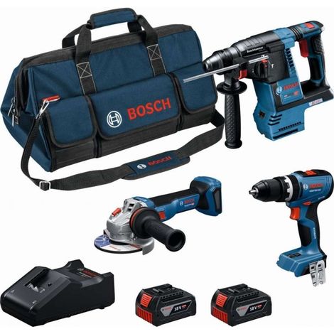 Bosch - Akku-Werkzeugset, 7-teilig, mit Akkus und Ladegerät 0615A002M4 (1/4)