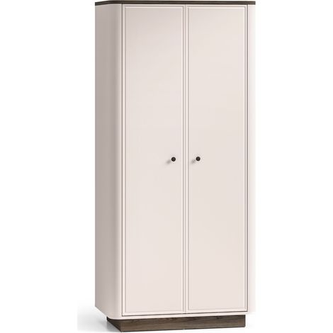 Selsey Vilavio – Kleiderschrank 2-türig, Kleiderstange & Fächer, Kaschmir/Eicheoptik, 92 cm (1/5)