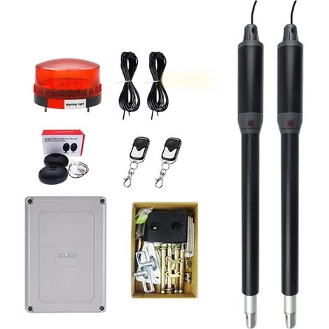 Kit d'ouvre-portes automatiques Contrôleur WiFi actionneur linéaire électrique 300kgs moteur système de moteur ouvre-porte pivotant automatique avec KIT à double bras épais pour accessoires de portail (1/5)