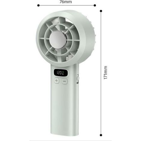 Tragbarer, per USB aufladbarer Ventilator mit 120 Geschwindigkeitsstufen und variabler Positionierung für Zuhause, Büro und Reisen (1/4)