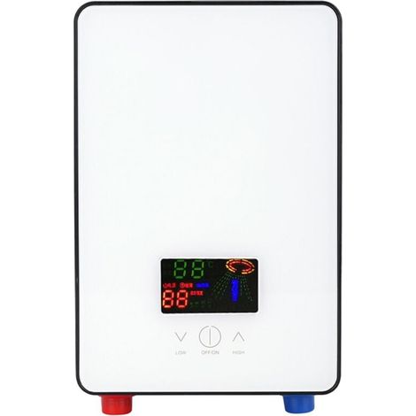 Trywise Chauffe-eau instantané Réchauffeur d'eau chaude sans réservoir 220V 6500W pour la douche de salle de bains à la maison avec la tête de douche (1/4)