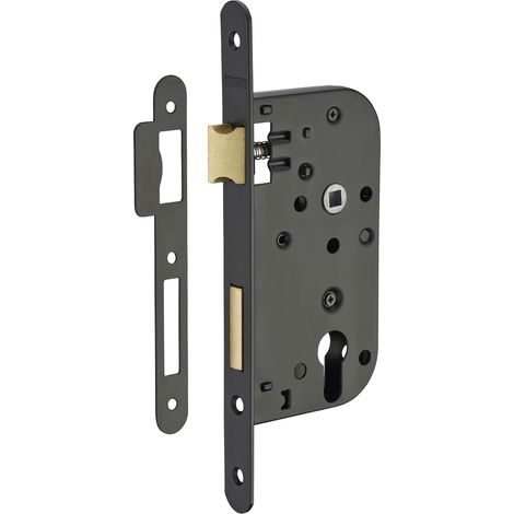 Serratura a cilindro per mobile con asta da 50 mm, estremità rotonda, senza cilindro