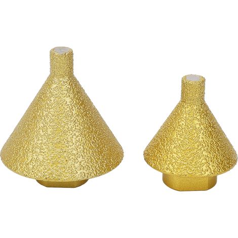 Mèche conique diamant brasé 38 mm 50 mm fraise à chanfreiner adaptateur M10 pour marbre carrelage quartz perçage agrandissement trou meulage (1/5)