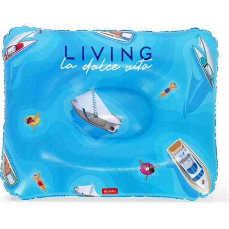 Coussin de Plage Gonflable, Confortable et ultraléger pour la Plage, la Piscine et Le Camping, diamètre 40 cm (1/5)