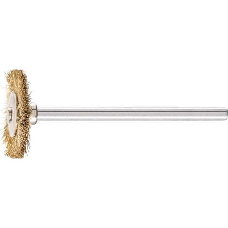 Mini brosse ronde RBU 1902/3 MES 0.10 D19xl2xL5 mm laiton PFERD (Par 10)