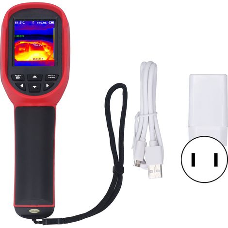 Caméra thermique infrarouge portable compacte avec transfert de données, prise US, outil de mesure de température pour diagnostic électrique et bâtiment (1/5)