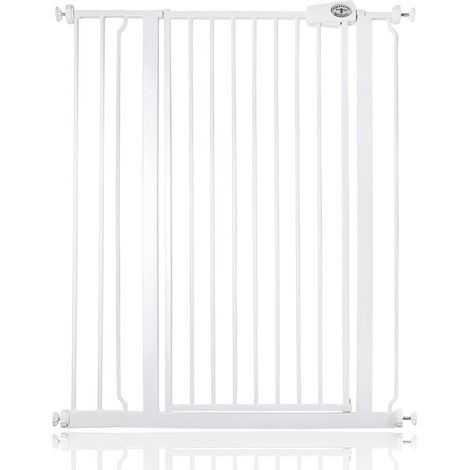 Bettacare Child and Pet Gate, 87.9cm - 95.5cm, White, Extra Tall Gate 104cm in Height, Pressure Fit Stair Gate