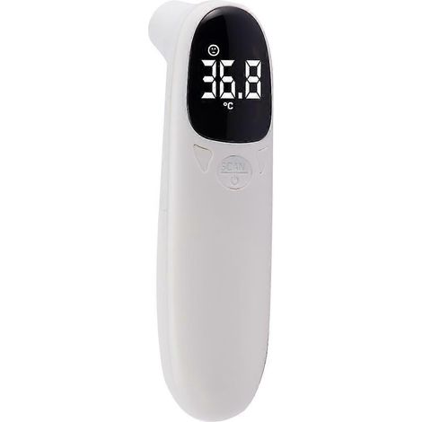 Thermomètre frontal et auriculaire sans contact avec écran LCD blanc (1/2)