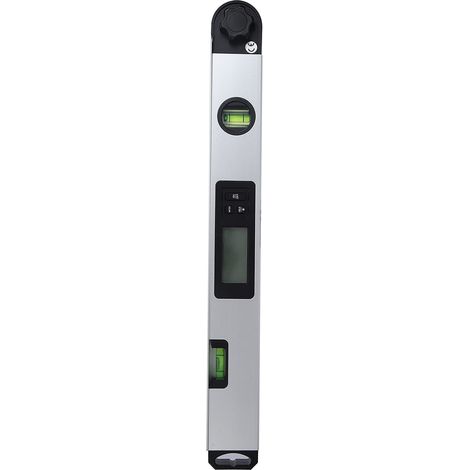 Règle d'angle numérique en alliage d'aluminium Rapporteur électronique multifonctionnel Écran LCD rétroéclairé Plage de mesure de 400 mm Détect (1/4)
