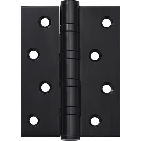 4-Zoll-Türscharnier, matt 4-Zoll × 3-Zoll-Türscharnier aus Edelstahl, 3 Stück (4 Zoll, gebürstetes Schwarz [3 mm] pro Stück) (1/5)