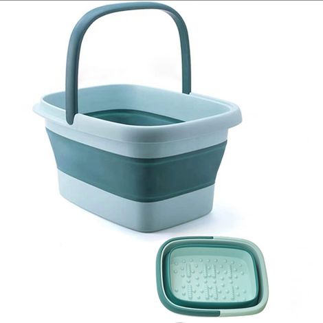 Filiyano-Seau de massage des pieds pliable et portable - 15 L - Vert (1/5)