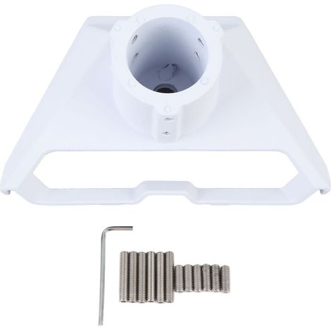 V3 Satellitenschüsseladapter – Aluminiumlegierung, verstellbarer Winkel, sichere Montage (Weiß) – Crezuo