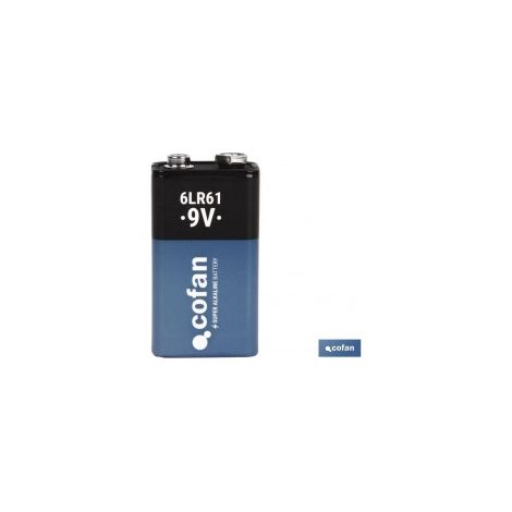 Pacco da 12 batterie alcaline 6LR61/9V a lunga durata in blister