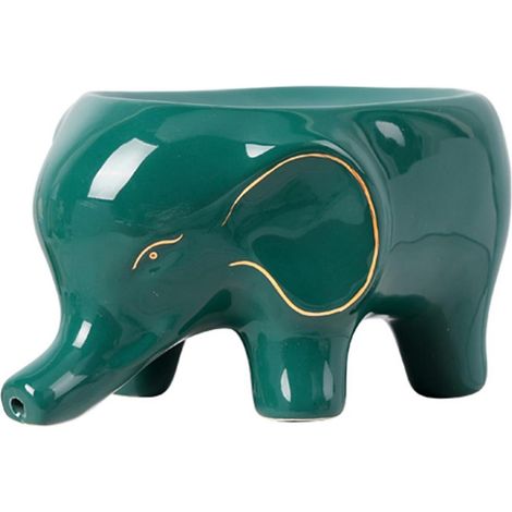 Porte-savon autonettoyant en forme d'éléphant, en céramique sans bords rugueux, accessoires de salle de bain (1/5)