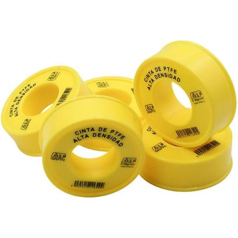 MT cinta teflón 12mx12mmx0.075mm , Caja de 10 Rollos de Teflón PTFE Alta Densidad MT.
- Pack de 10 rollos de teflón PTFE de alta densidad, ideales para sellar roscas y uniones de f (1/2)