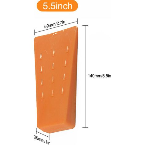 Cales d‘Abattage Fraises 8 et 10 Pouces – Pour le Travail à la Tronçonneuse, Compagnon de Bûcheronnage (5.5 pouces, orange) (1/4)