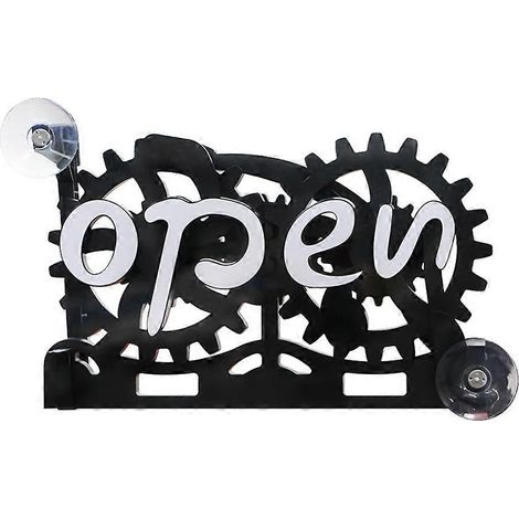 Panneau ouvert/fermé à suspendre à une porte, accessoire créatif, ventouse pour magasin, restaurant, bar, café. (1/5)