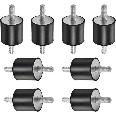 Supports isolateurs en caoutchouc M6, lot de 8 - Amortisseurs de vibrations 20 x 15 mm pour la réduction du bruit et la stabilité des équipements (1/4)