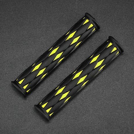 Gants de guidon de moto, manchons en caoutchouc universels pour klaxon de scooter électrique, antidérapants, confortables et résistants (disponibles en jaune et noir) (1/5)