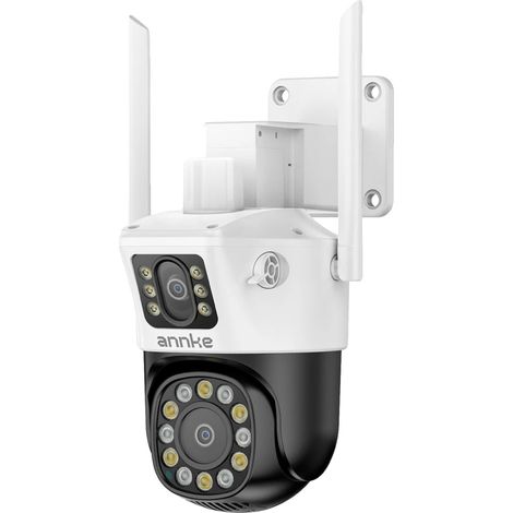 Caméra de sécurité sans fil, résolution double 3MP, indice d'étanchéité IP66, audio bidirectionnel, connectivité Bluetooth, prend en charge iOS et Android (1/5)