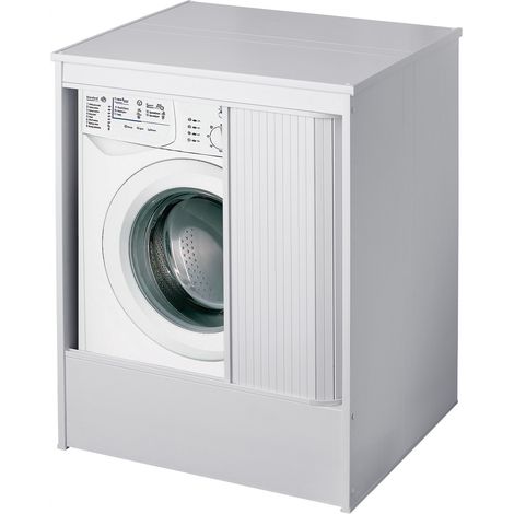Meuble machine à laver en PVC – Kit intérieur/extérieur – Dimensions 70x60x94 cm – Espace intérieur 58x62,5x91 cm – Made in Italy – Cr Smart