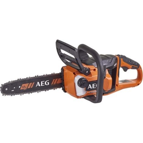 AEG – Tronçonneuse à batterie 18V Brushless – Longueur de chaîne 30 cm – Vitesse de chaîne 10 m/s – Frein de chaîne mécanique – Lubrification automatique (1/10)