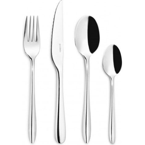 GUZZINI Set 24 Pz Posate Acciaio Coltelli, Cucchiai, Forchette, Cucchiaini (1/2)
