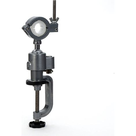 360° multifunktionaler Elektrobohrständer, Reparaturständer, Spannschraubstock, Aluminiumlegierung, Drehbohrer, Modell für Handwerk, Bauwesen und Metallbearbeitung (1/4)