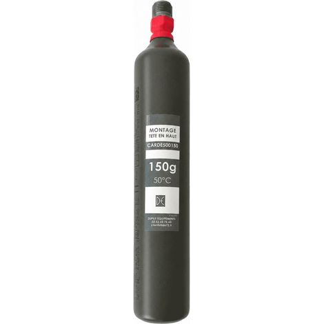 Cartouche CO² 150 g 50°C – tête filetée 15x125 – Conforme NF (1/2)
