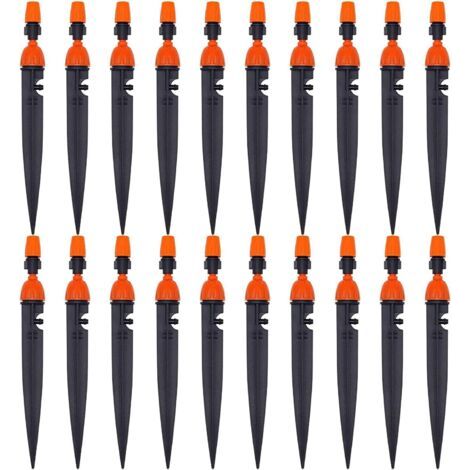 royaluxe-Goutteurs Réglable Irrigation Système d'Irrigation Micro Goutteur Goutteurs d'Irrigation à Débit d'Eau Émetteurs de Goutteurs d'Irrigation de Jardin, pour Jardin 20 Pièces