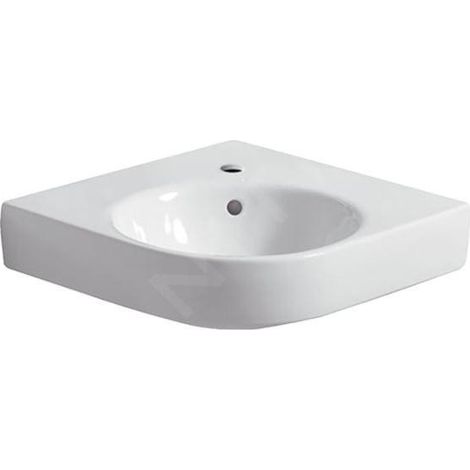 Geberit Selnova Compact - Lave-main d’angle 695x615 mm avec un trou pour mitigeur, blanc 501.508.00.7 (1/2)